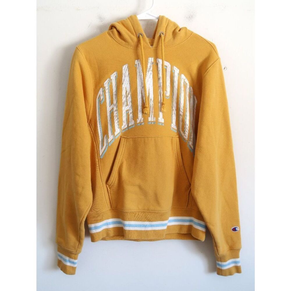 Champion Reverse Weave Yellow Sweatshirt - Size XS